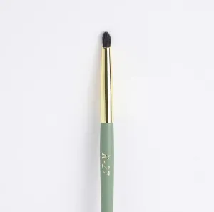 R-27 SUPER SMALL ROUND GOAT HAIR BLENDING BRUSH- EYESHADOW BRUSH- GOAT HAIR BRUSH- ROUND SMALL MAKEUP BRUSH FOR EYESHADOWS