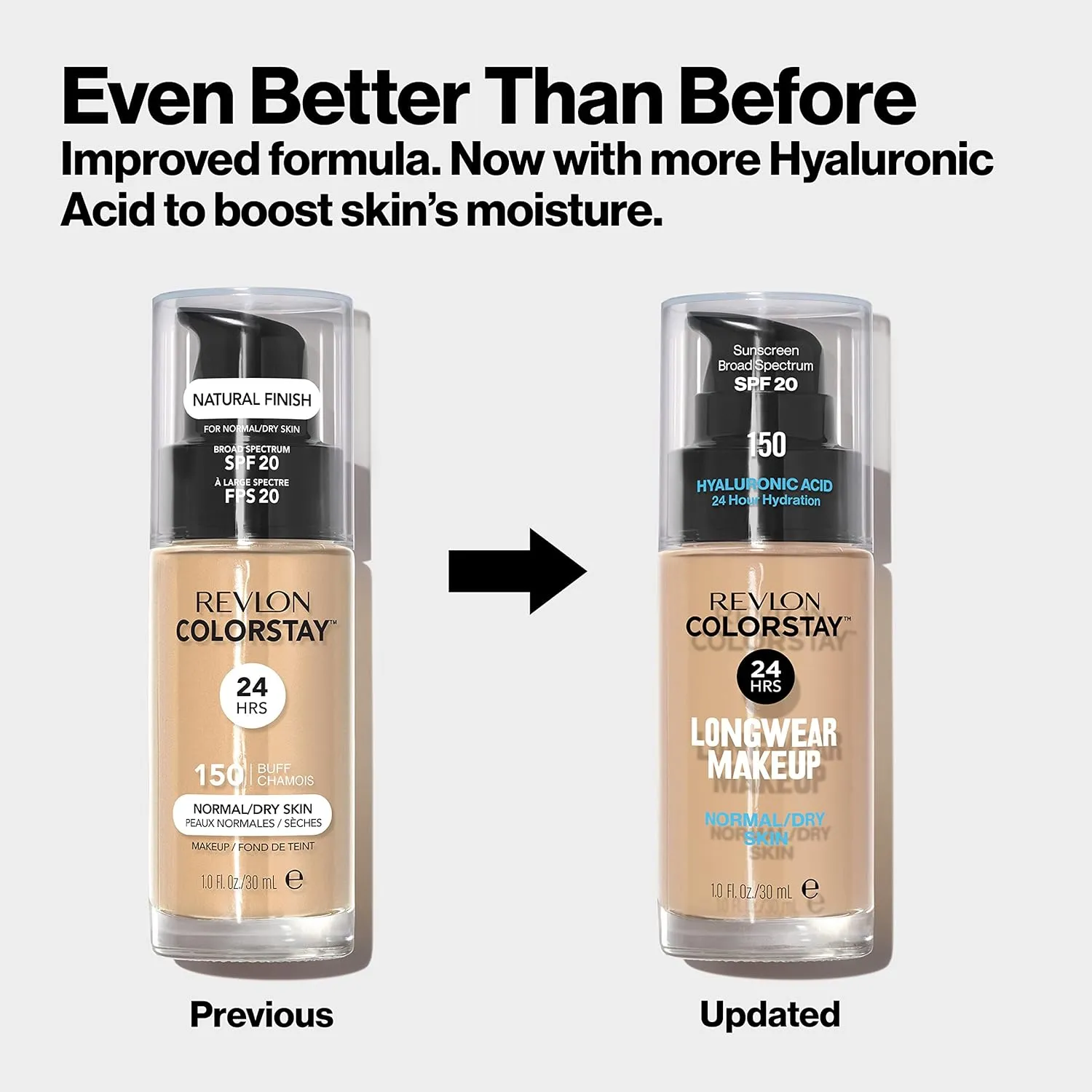 Revlon Liquid Foundation, ColorStay Face Makeup for Normal & Dry Skin, SPF 20, Longwear Medium-Full Coverage with Natural Finish, 135 Vanilla, 1 Fl Oz