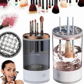 Rinse Hero Brush Cleaner, Beauty Swirl Electric Cosmetic Brush Cleaner, The Cozy Luna Brush Cleaner, Efficient Automatic Makeup Brush Cleaner Machine, for Deep Cleaning All Types of Brushes(2pcs-c)