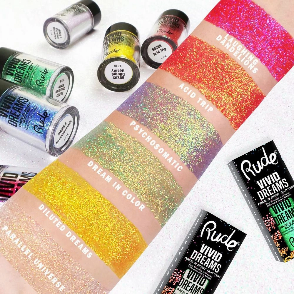 Rude Cosmetics Vivid Dreams Face & Body Glitter
