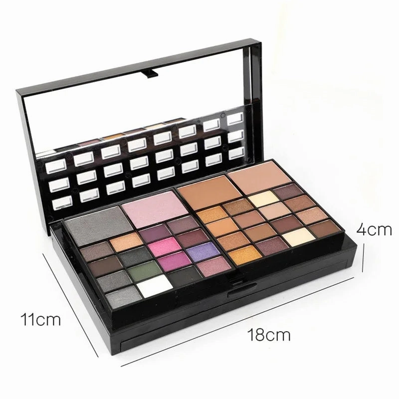 Seduction Styles 74 Colors Makeup Set Lip Gloss Blush Eyeshadow Highlight Combination Plate