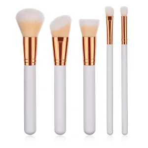 Set Makeup Tool Powder Brushes 5pcs Brush Lip Eyeliner Eyeshadow Foundation Brush Concealer Brushes for Eyebrows