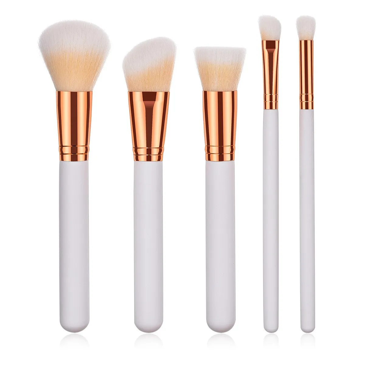 Set Makeup Tool Powder Brushes 5pcs Brush Lip Eyeliner Eyeshadow Foundation Brush Concealer Brushes for Eyebrows