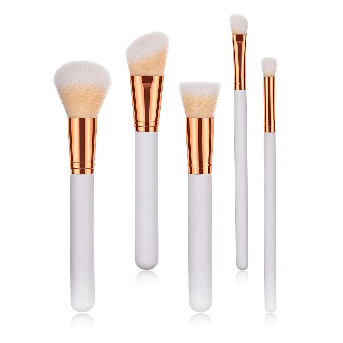 Set Makeup Tool Powder Brushes 5pcs Brush Lip Eyeliner Eyeshadow Foundation Brush Concealer Brushes for Eyebrows