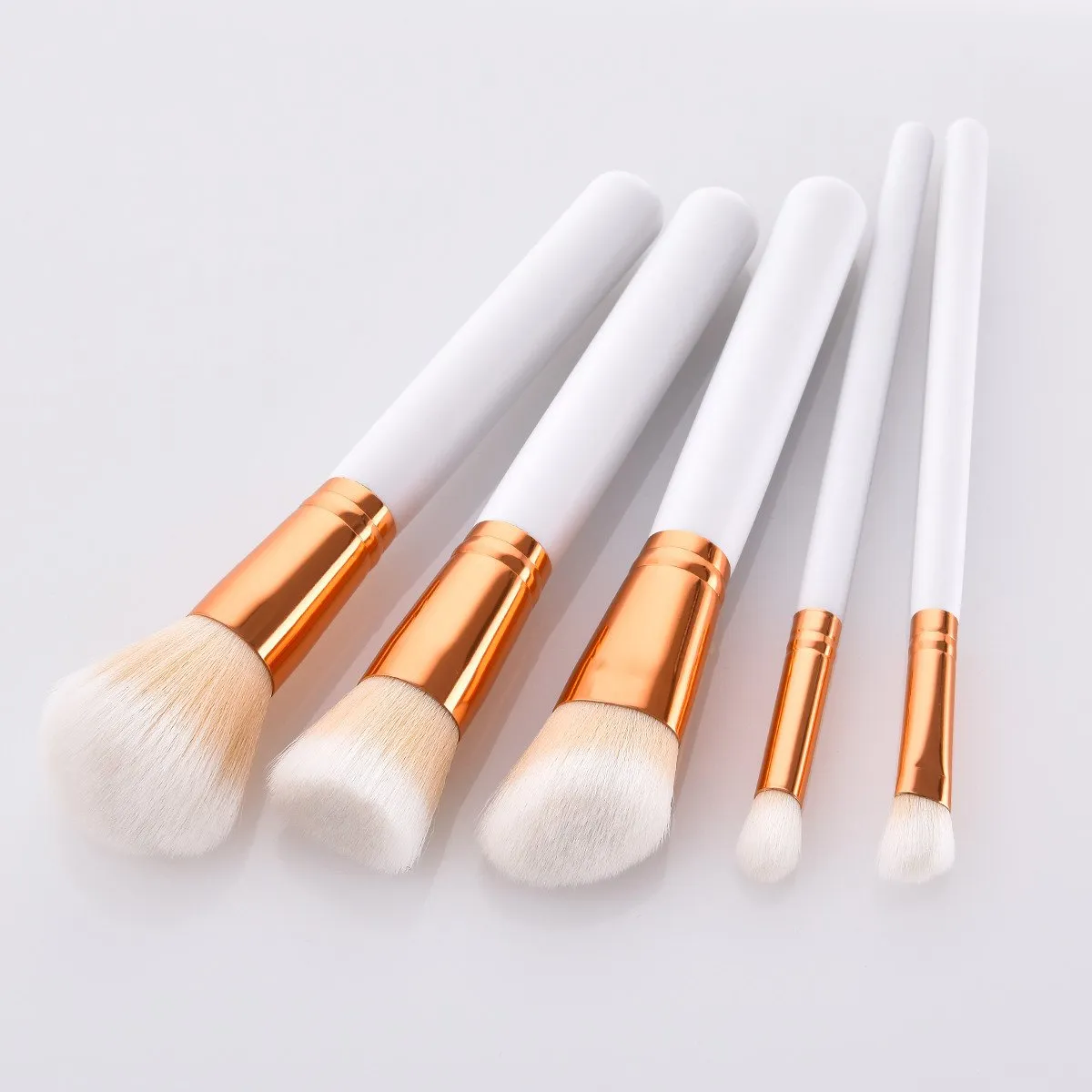 Set Makeup Tool Powder Brushes 5pcs Brush Lip Eyeliner Eyeshadow Foundation Brush Concealer Brushes for Eyebrows