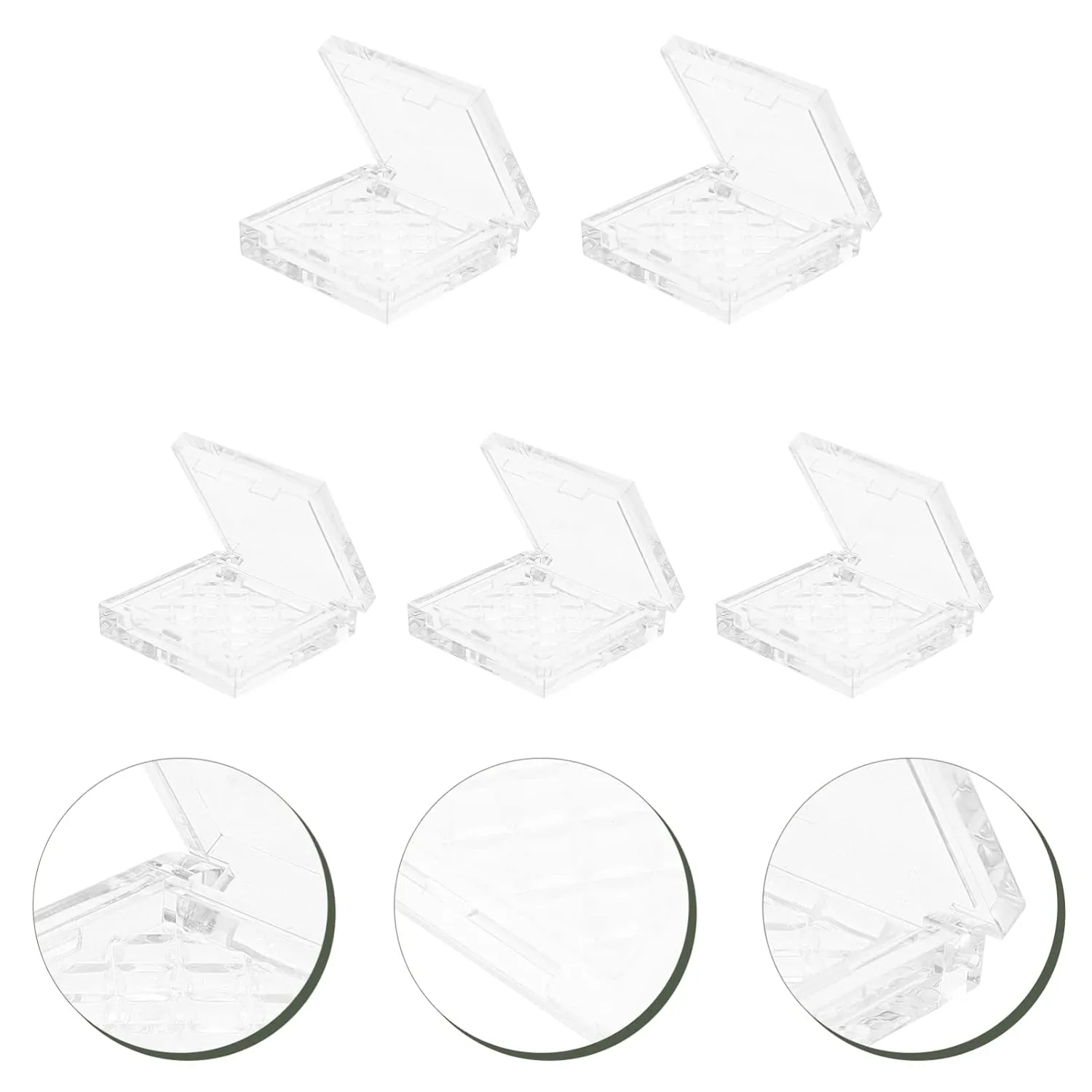 Sets Mini Makeup Containers Set Empty Eyeshadow Makeup Palette Lipstick Containers for Travel Diy Cosmetics Tray Pcs