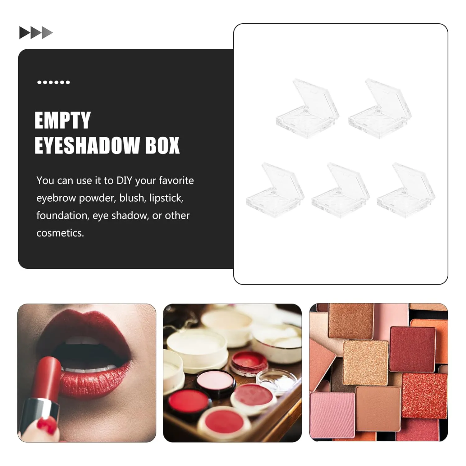 Sets Portable Skincare Containers Set Empty Lipstick Case Eyeshadow Palette for Travel Makeup Organizer Pcs