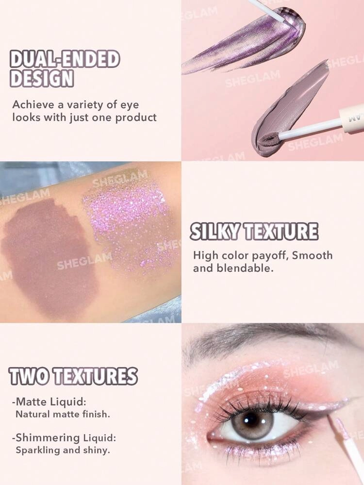 SHEGLAM Silk & Sparkle Double Ended Liquid Eyeshadow