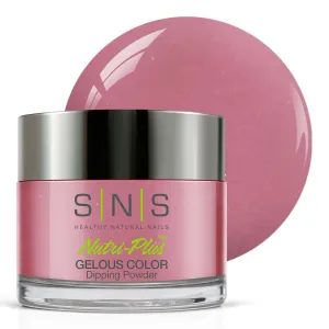 SNS Nail Dip Powder, Gelous Color Dipping Powder - I Beg Your Pardon (Pink/Mauve, Cream), SC14 - Long-Lasting Dip Nail Color Lasts 14 Days - Low-Odor & No UV Lamp Required - 1oz