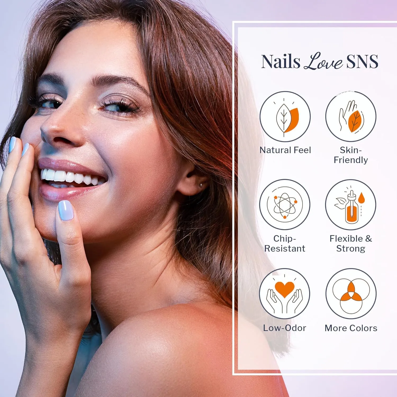 SNS Nail Dip Powder, Gelous Color Dipping Powder - Lazy Lilac (Natural, Nudes, Pink/Pastel, Shimmer) - Long-Lasting Dip Nail Color Lasts 14 Days - Low- Odor & No UV Lamp Required - 1oz
