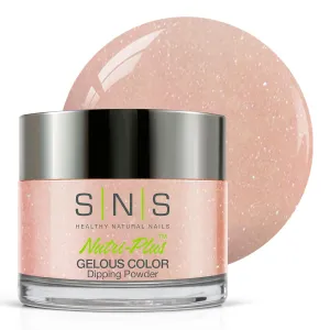 SNS Nail Dip Powder, Gelous Color Dipping Powder - Misty Funk (Natural, Nudes, Peach/Pastel, Shimmer) - Long-Lasting Dip Nail Color Lasts 14 Days - Low- Odor & No UV Lamp Required - 1oz