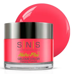 SNS Nail Dip Powder, Gelous Color Dipping Powder - Ooh La La Summer (Pink Orange/Coral, Cream) - Long-Lasting Dip Nail Color Lasts 14 Days - Low-Odor & No UV Lamp Required - 1 OZ