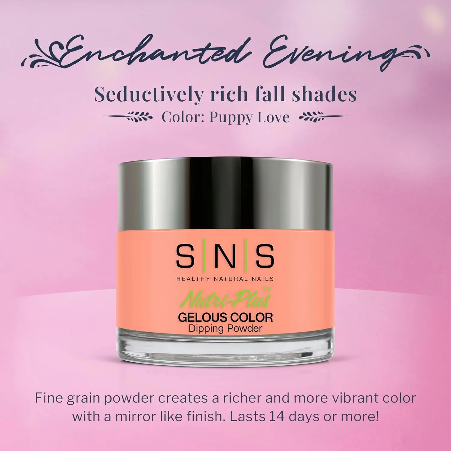 SNS Nail Dip Powder, Gelous Color Dipping Powder - Puppy Love (Brown/Beige), EE19 - Long-Lasting Acrylic Nail Color & Polish Lasts 14 Days - Low-Odor & No UV Lamp - 1 Oz