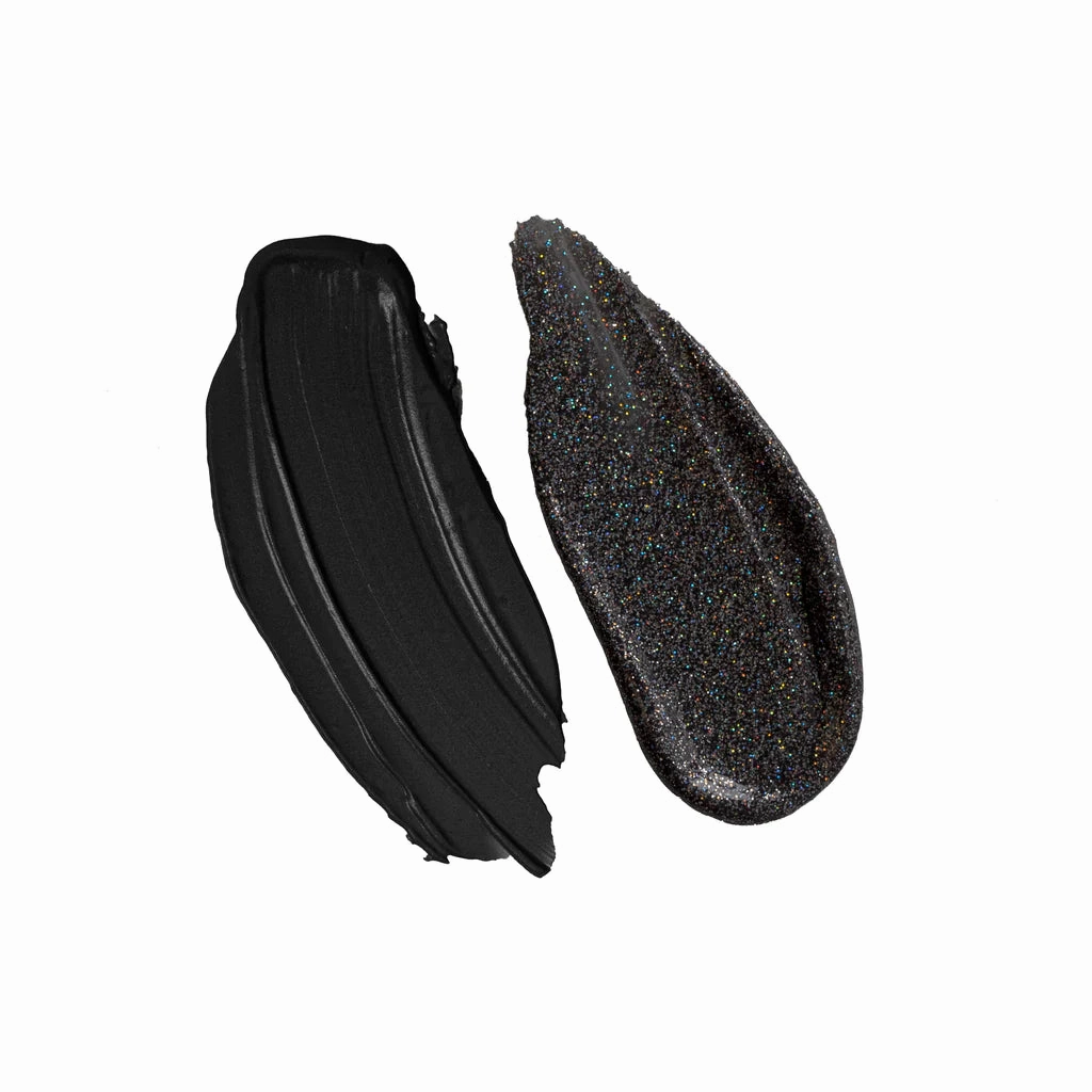 Stila Double Dip Liquid Eyeshadow Suede Shade & Glitter & Glow Black Out