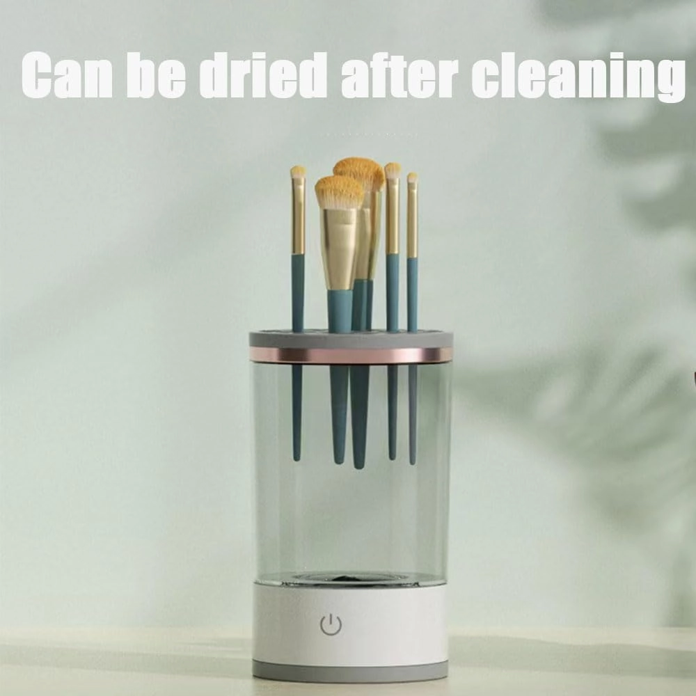 The Cozy Luna Brush Cleaner, Beauty Swirl - Cosmetic Brush Cleaner, Cozy Luna Make up Brush Cleaner, Electric Makeup Brush Cleaner Machine, Automatic Brush Cleaner Make Up (Charging,White)