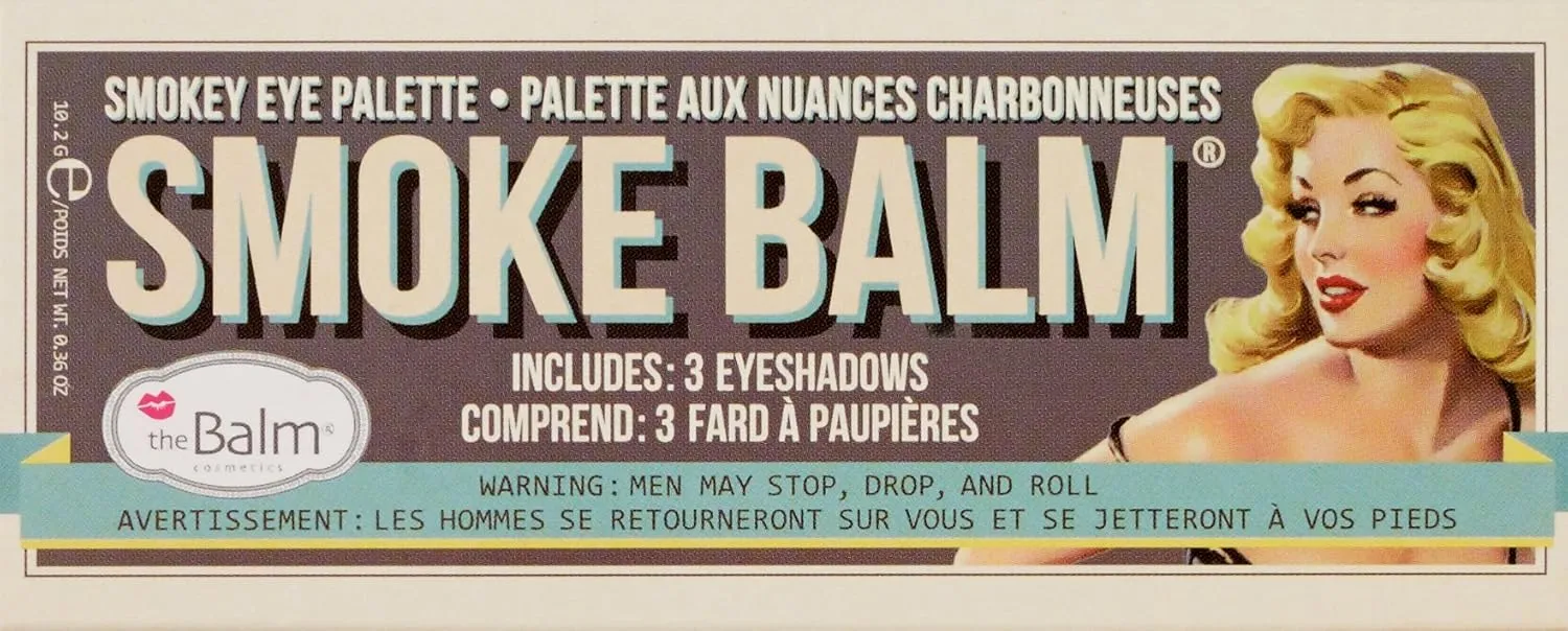 theBalm, Smoke Balm Blazing Perfect Eyeshadow Palette, Eye-Popping Cosmetics, Triple-Milled Highly Pigments, Shimmer Shadow & Liner for Girls Women