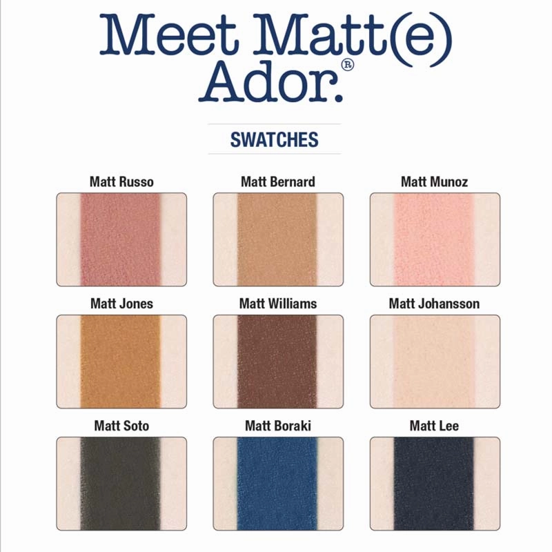 theBalm Meet Matt(e) Ador Matte Eyeshadow Palette Discontinued