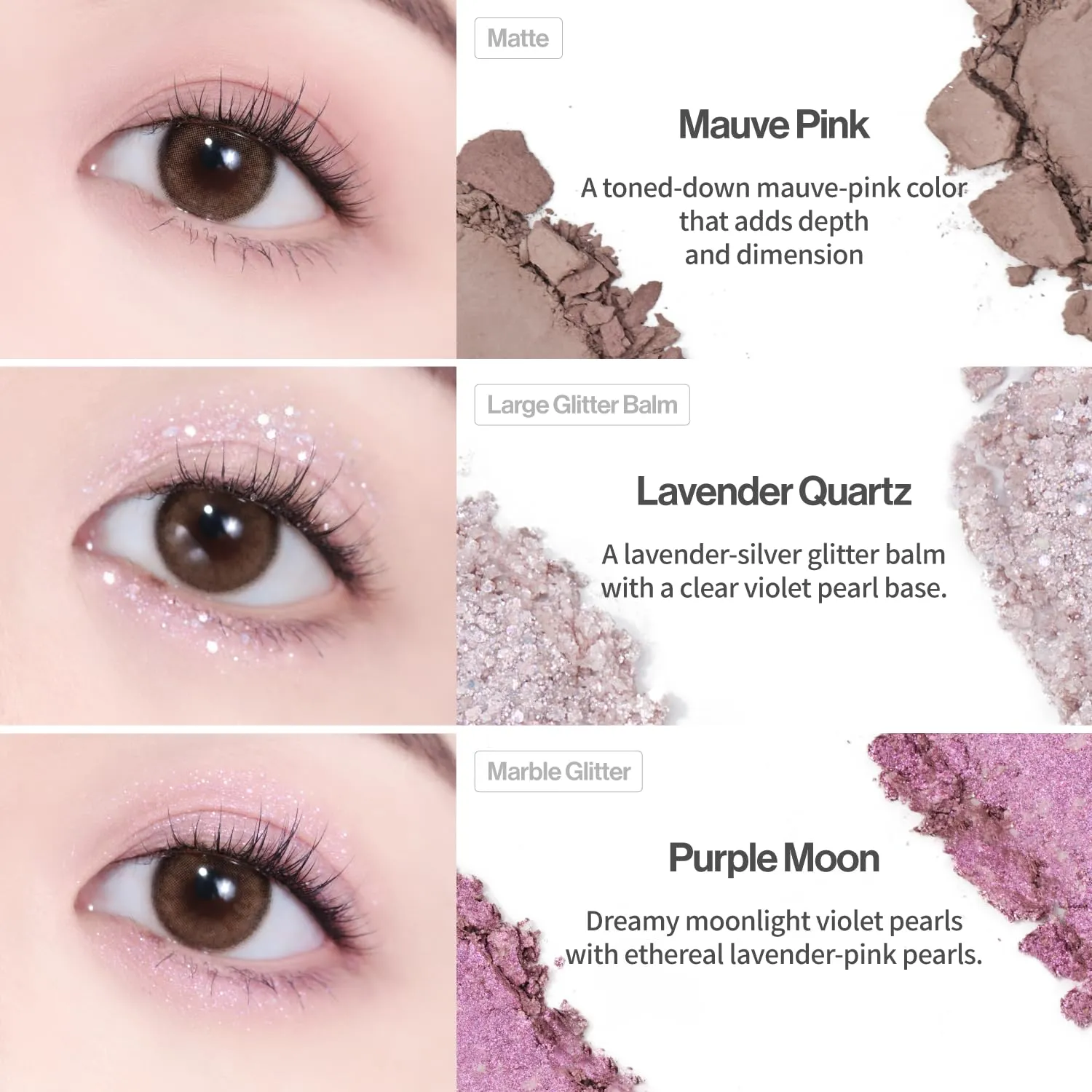 UNLEASHIA Glitterpedia Eye Palette NO.4 All of Lavender Fog