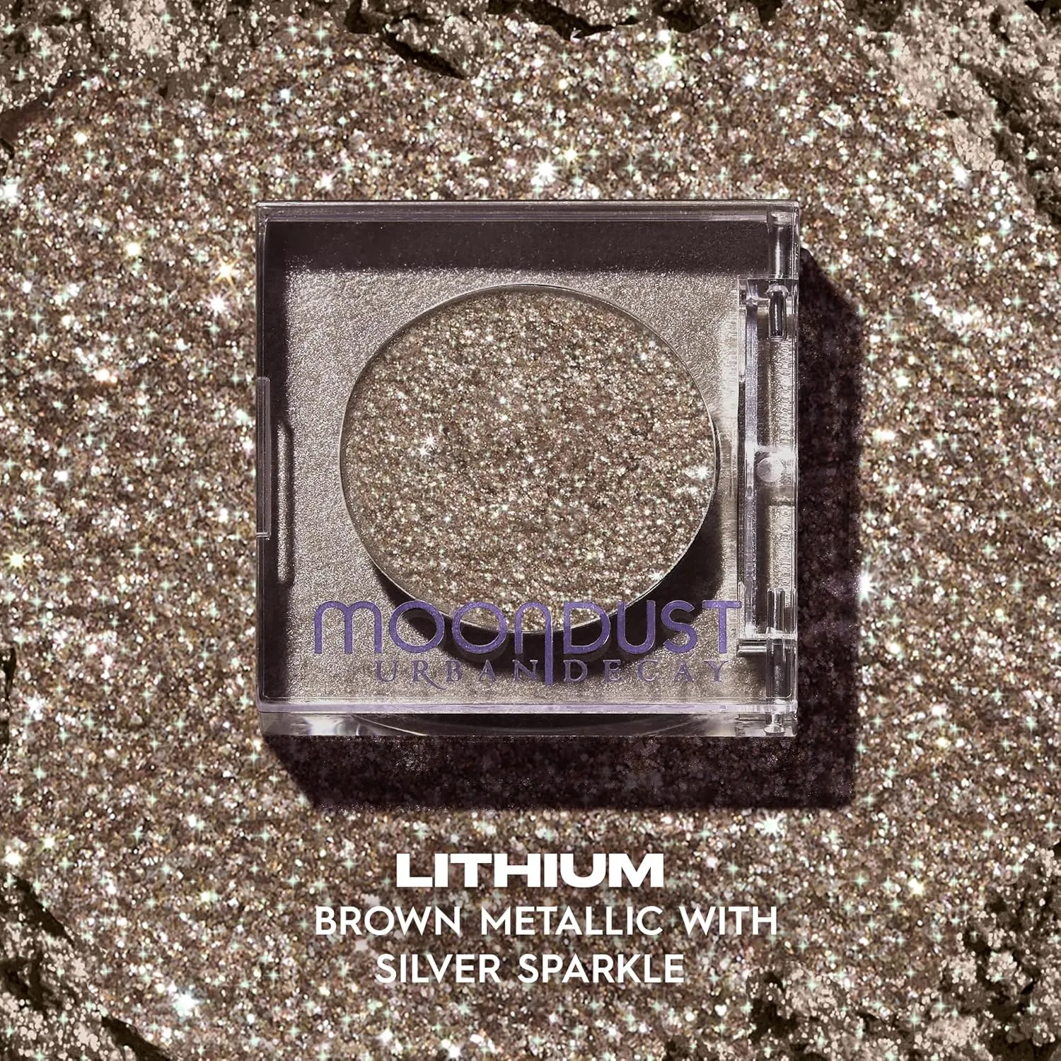 Urban Decay 24/7 Moondust Glitter Eyeshadow Single, Buildable Sparkly Eye Glitter, Long-lasting Shimmer Finish, Reflective Iridescent Eye Shadow Topper, Wet Look Effect - 0.06 oz