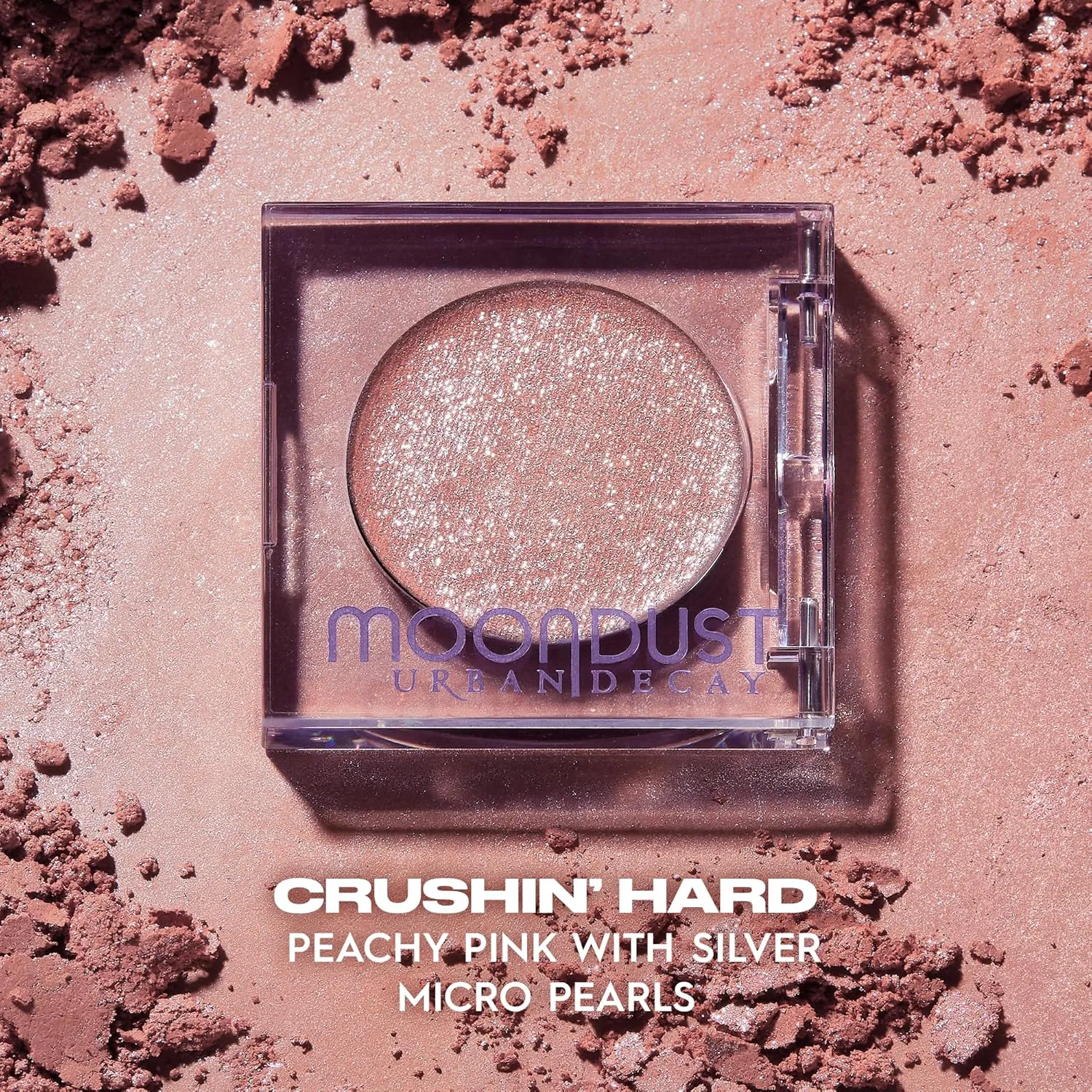 Urban Decay 24/7 Moondust Glitter Eyeshadow Single, Buildable Sparkly Eye Glitter, Long-lasting Shimmer Finish, Reflective Iridescent Eye Shadow Topper, Wet Look Effect - 0.06 oz