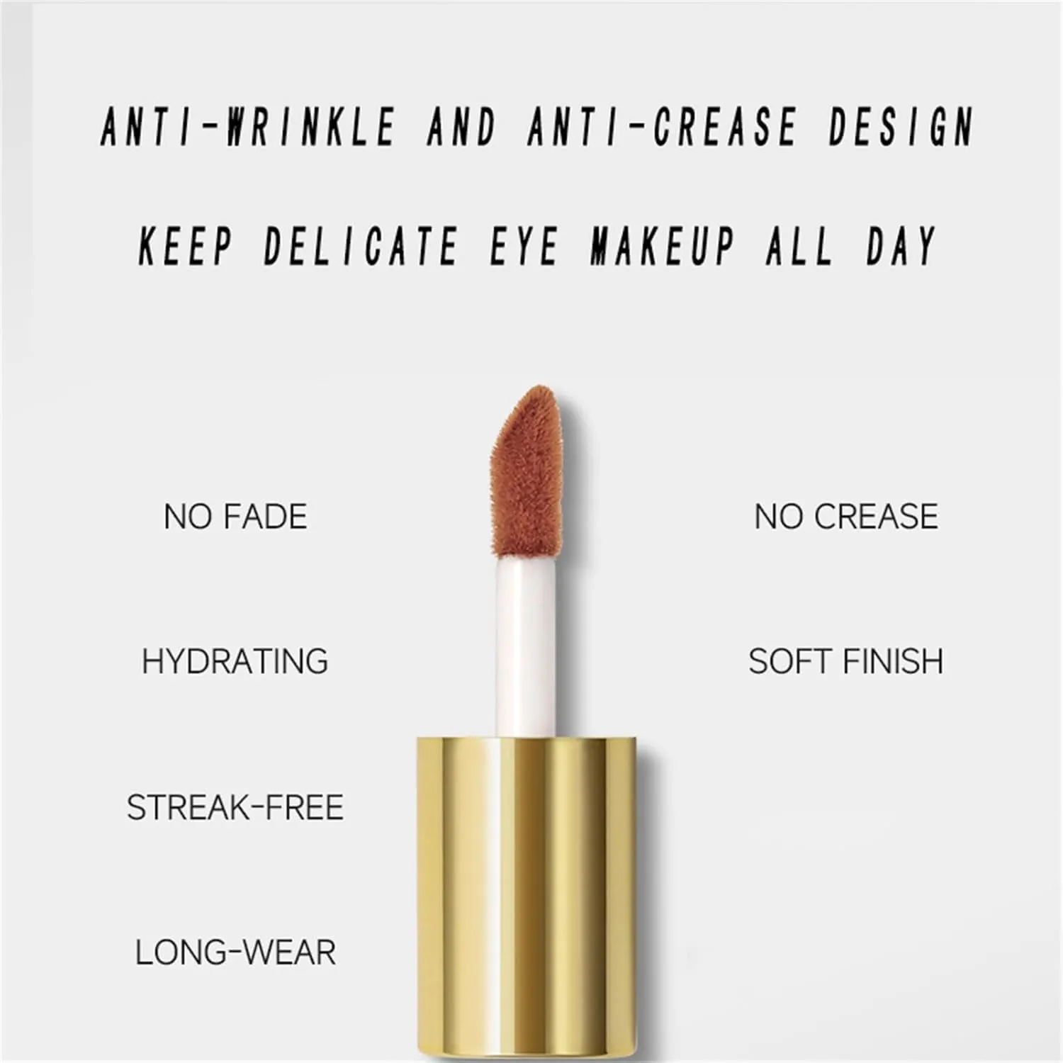 Vegoly Liquid Eye Shadow, Liquid Eyeshadow Matte, Vegoly Creamy Liquids Eye Shadow, Long Lasting Charm Full of Color Easy to Create Attractive Makeup (Sandy Matte(Warm Tan)-2pcs)