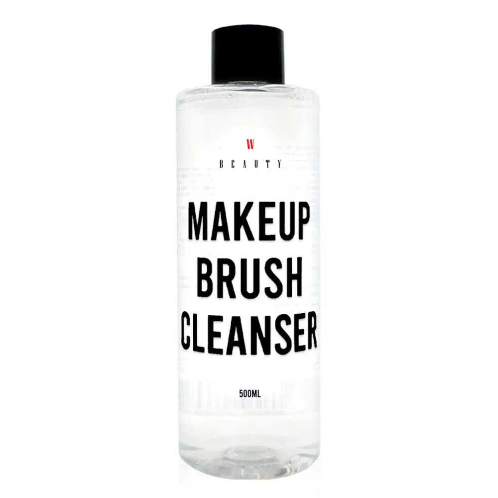 W BEAUTY Makeup Brush Cleaner Professional Makeup Brushes Sponges Cleanser Liquid 500ml / 16.6 Fl Oz