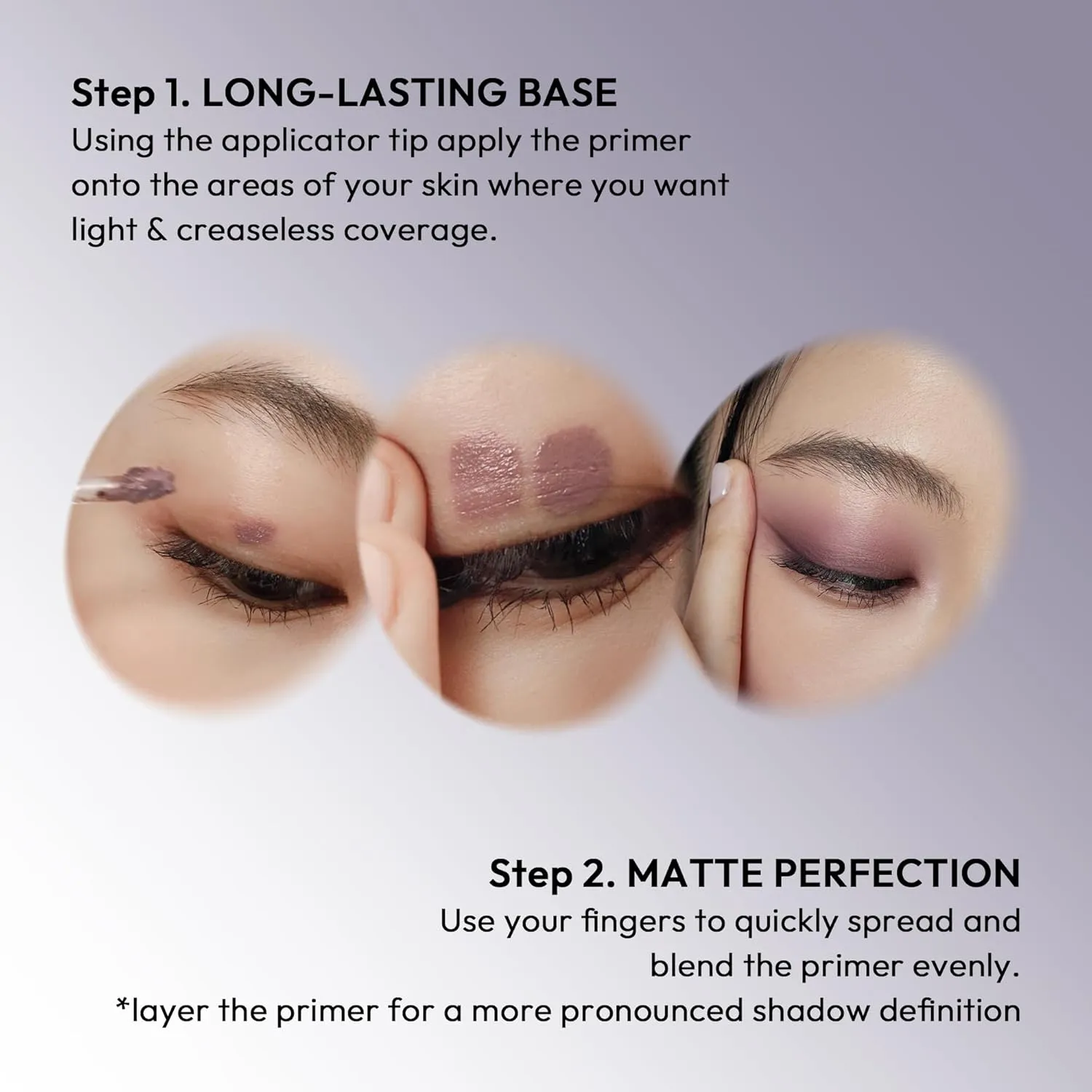 Wink Eye Primer | Long-Lasting Crease-Free Eye Makeup, Smooths & Preps Eyelid Base, Vibrant Colors, All-Day Wear - 5.5g (12 Deep Lavender)