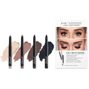 Xtreme Lashes Glideshadow Long Lasting Eyeshadow Stick Quad Collection, Cream to Powder - Compatible with Eyelash Extensions - No Powdery Fallout or Buildup Along Lash Line